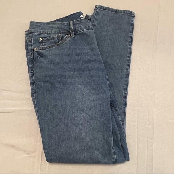 Seven7 Women's Straight Leg Jeans - Dark Blue - Picture 8 of 8